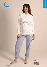 PIGIAMA DONNA M/L 5090 Tellini S.r.l. Ingrosso Abbigliamento